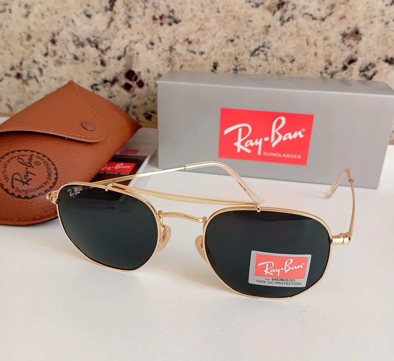 Ray-ban Marshall Clássico Lentes Escura Armação Polida - Foto 5
