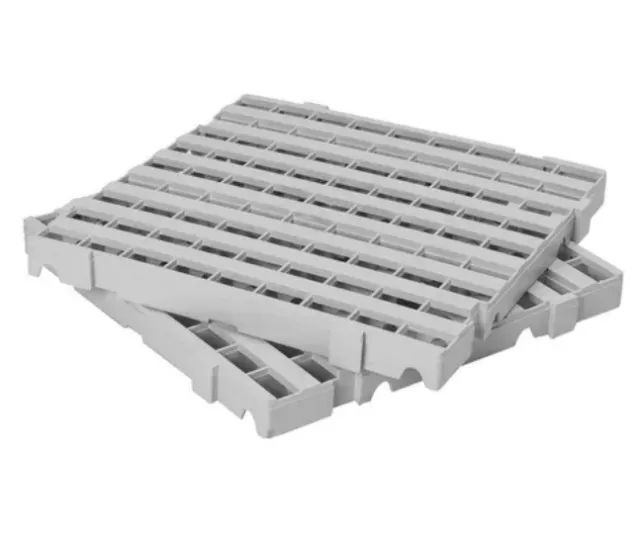 Pallet Piso Palet Estrado de Plástico 50x50x4,5cm Branco