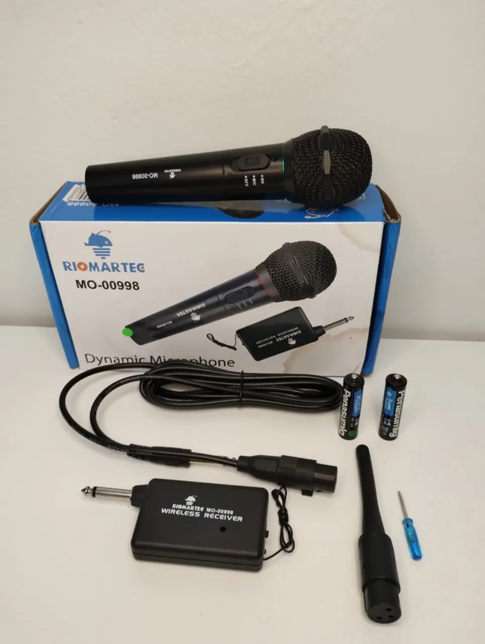 Microfone Sem Fio para Karaokê - RIOMARTEC MO-00998