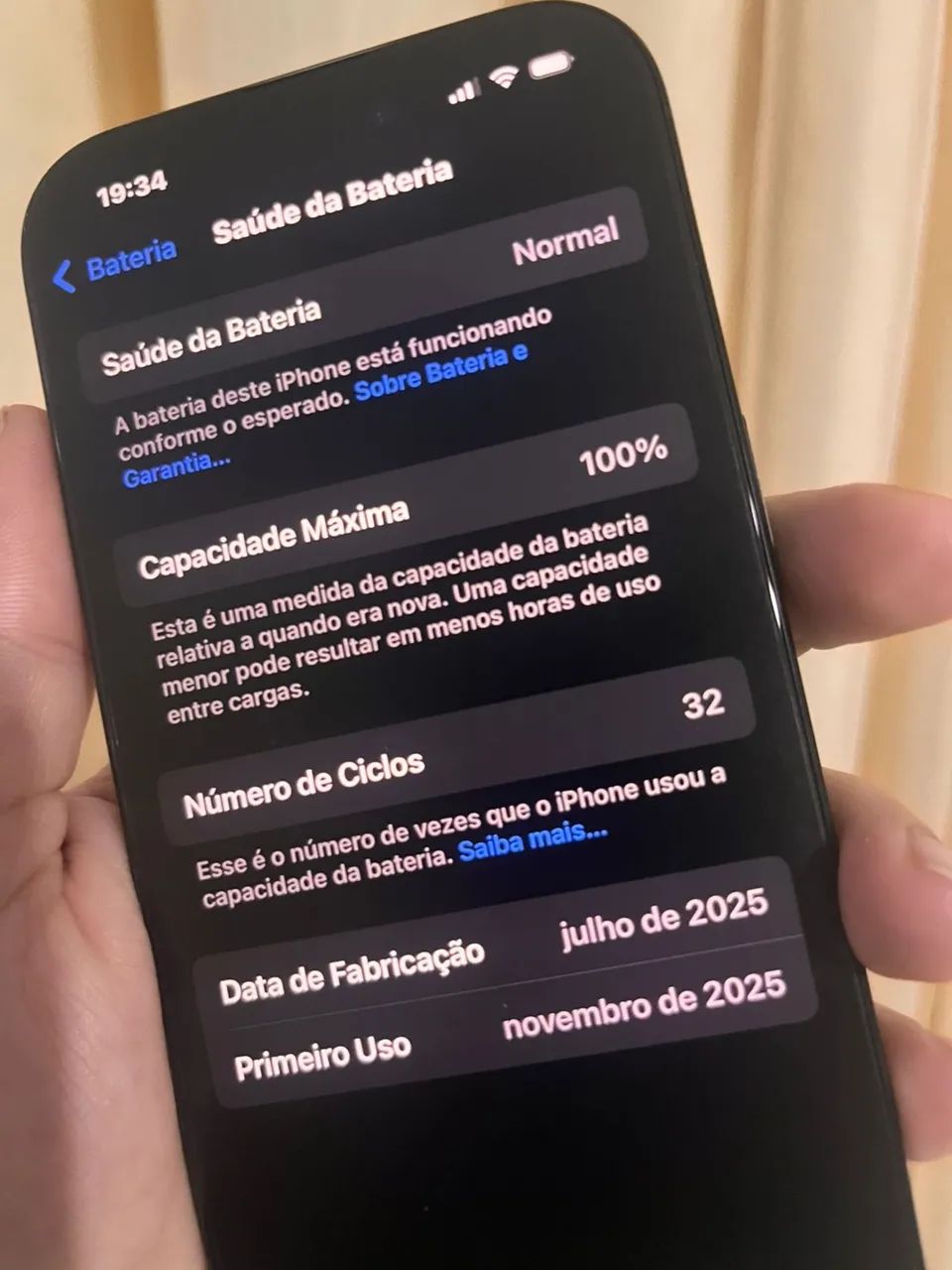iPhone 16 Pro 128G um mês de uso na caixa!  - Foto 3