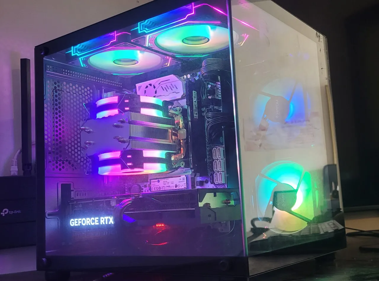 PC gamer X99-K9, xeon 2680-V4, 16gb DDR4, 1TB SSD, 4060TI 8GB, gabinete aquario de vidro