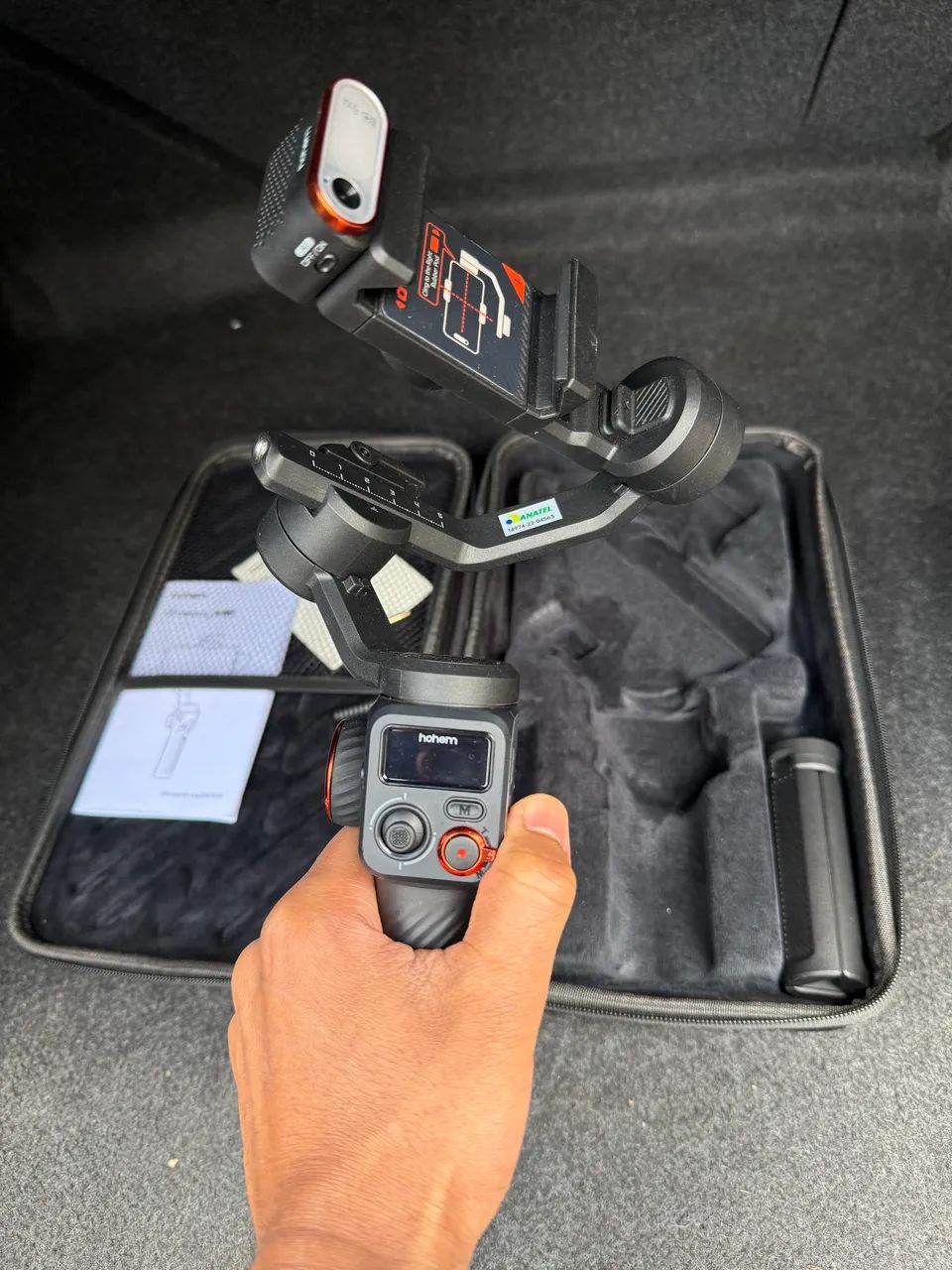  Estabilizador Gimbal Hohem Isteady M6 Kit 3eixos Modelo com luz de preenchimento - Foto 2