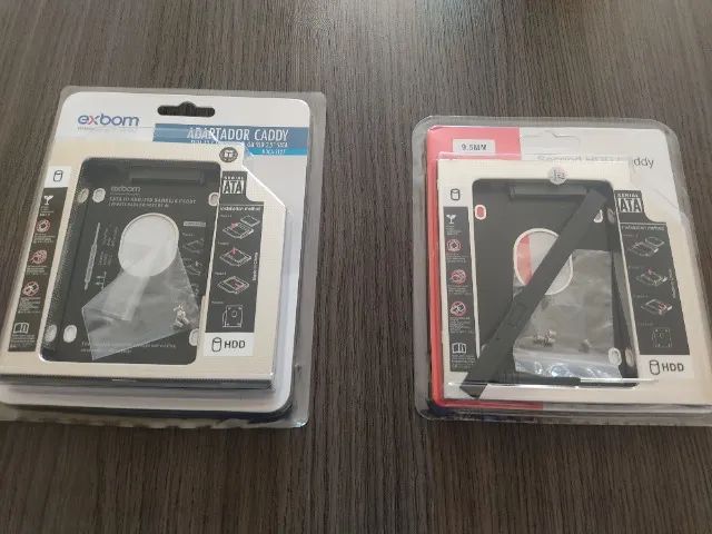 Caddy drive 9,5mm ou 12,7mm (Gaveta para notebook)