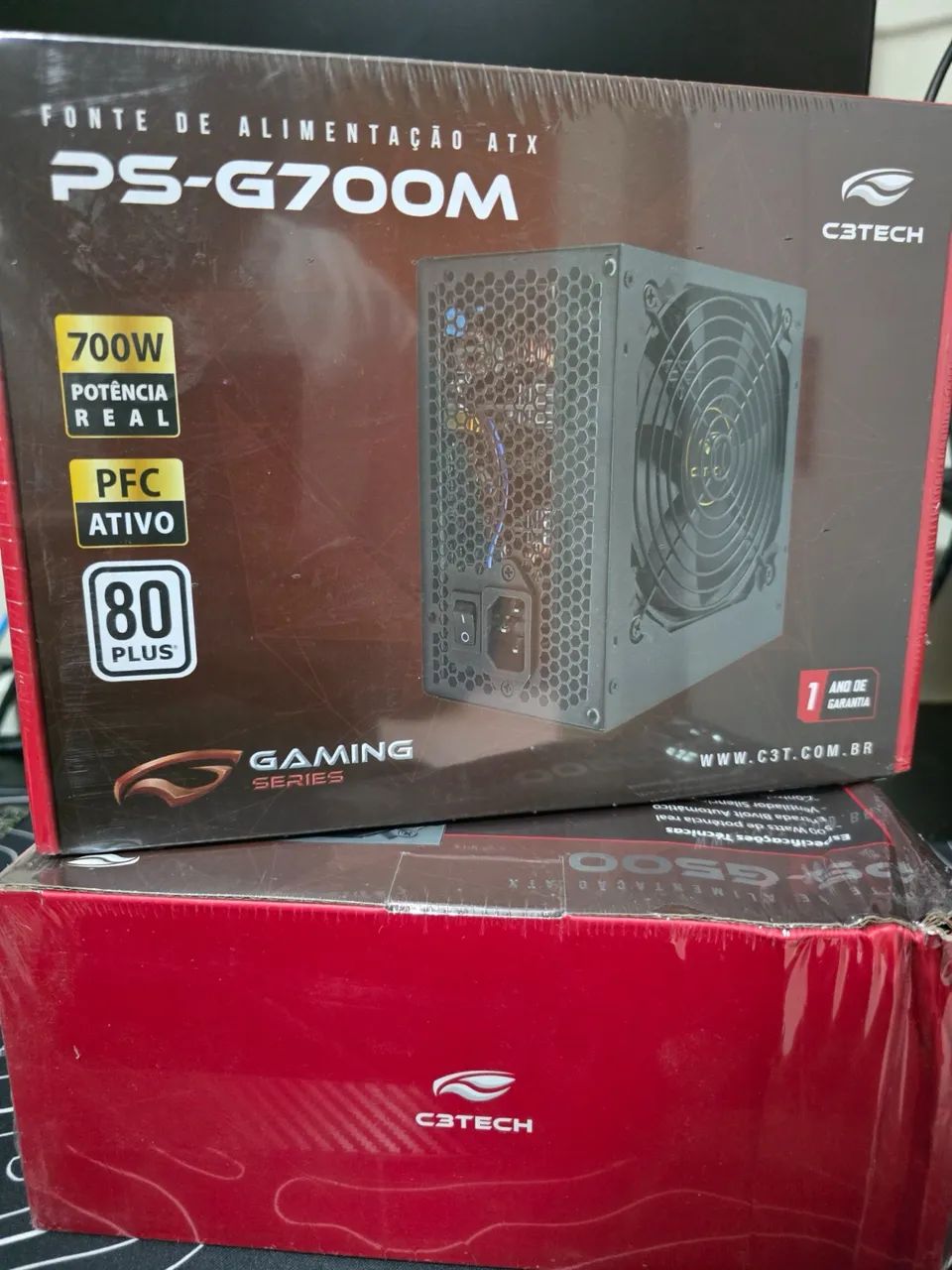 Fonte ATX 700W PS-G700M 80+ White C3Tech Gaming - Foto 2