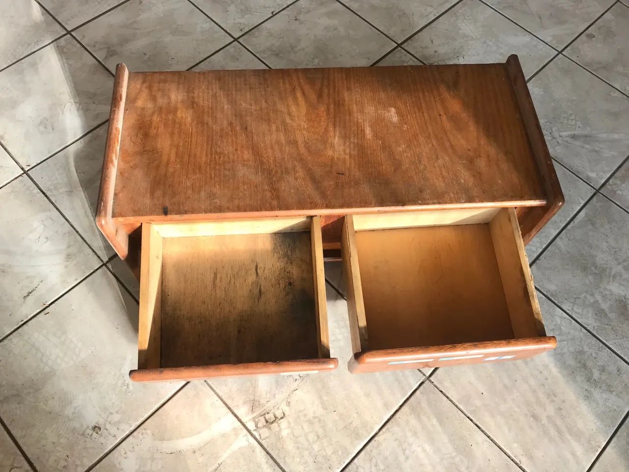 Armarinho de madeira para decoração 2 Gavetas  - Foto 4