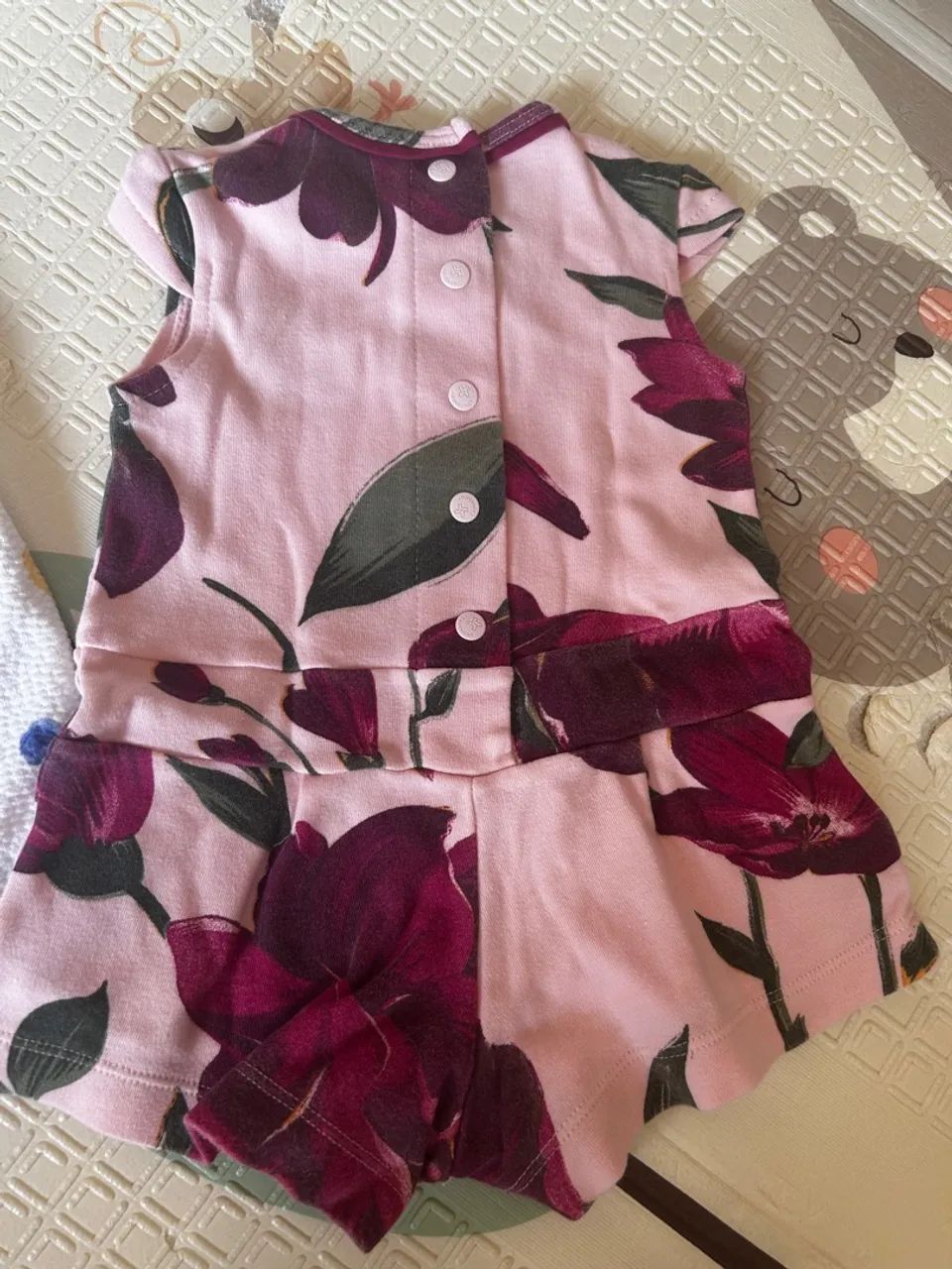 Kit com vestido + macaquinho bebê 3 a 6 meses - Foto 5