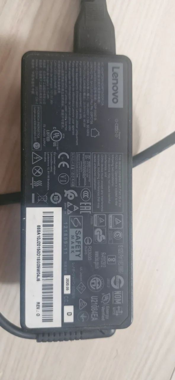 Fonte lenovo original 90w tbm tenho de 65w - Foto 2