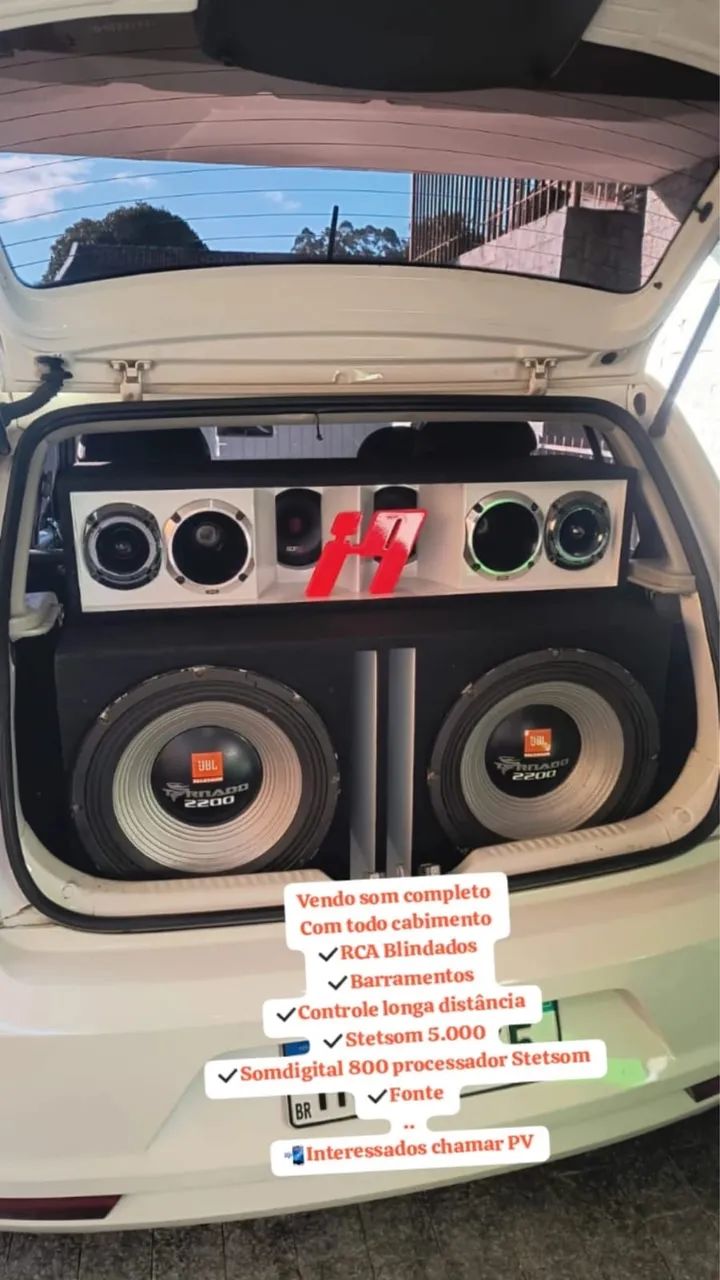 Vendo som completo com todo cabiamento