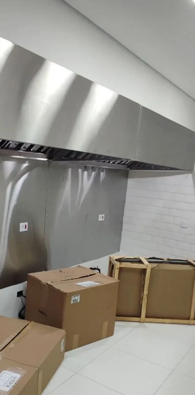 Coifa em aço inox. Com ou sem filtro. 