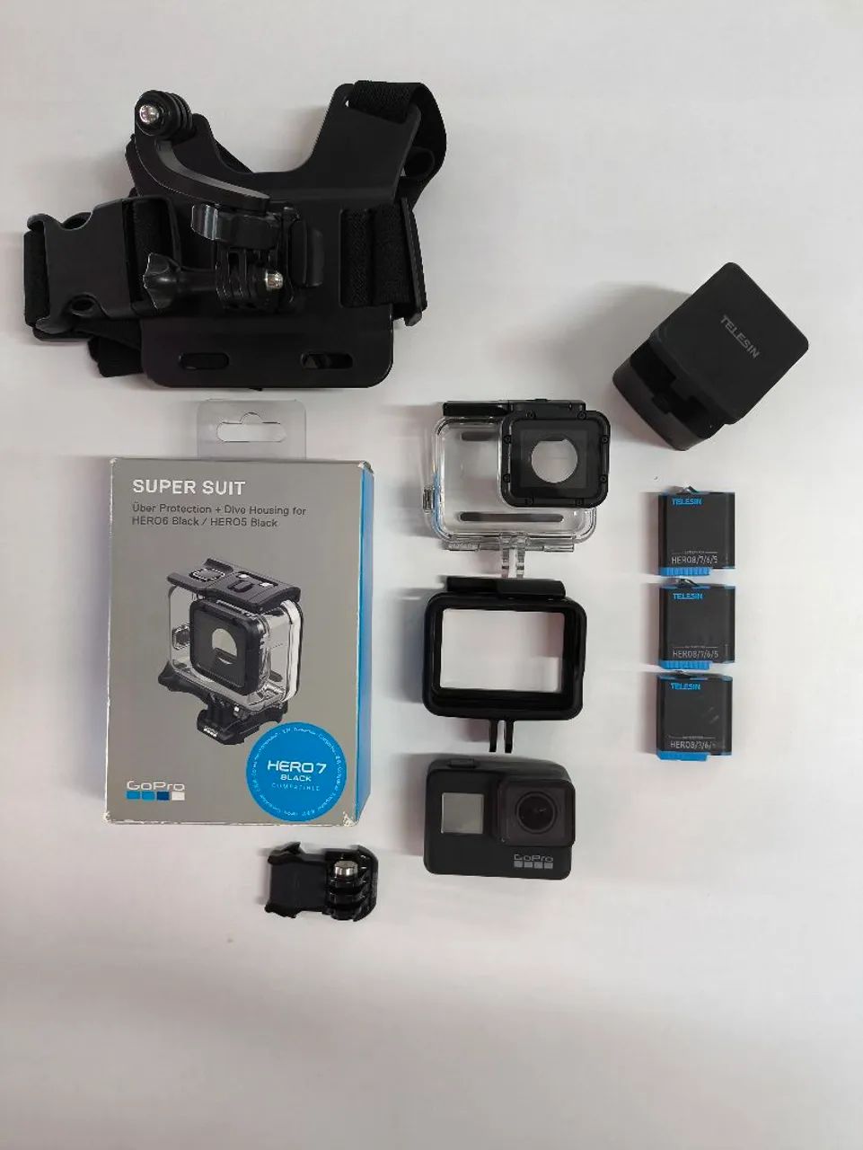 Gopro Hero 7 Black e acessorios