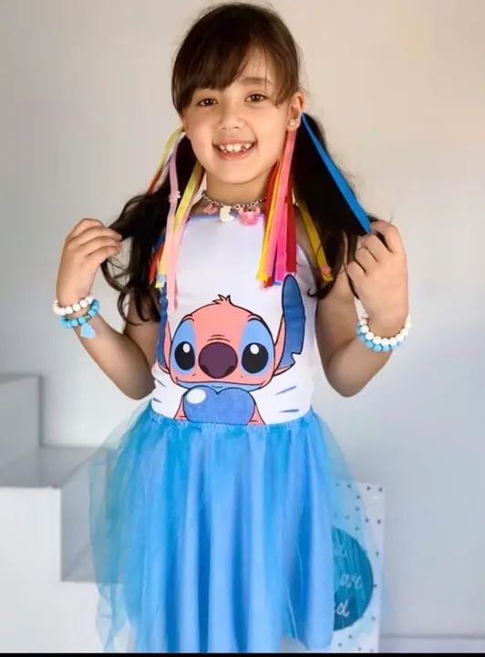 Fantasia do Stitch(2,4,6 e 8 anos)