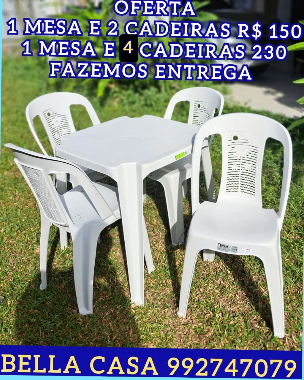 MESA LUIZA HXHS PLASTICA JJXU MM ENTREGO HOJE
