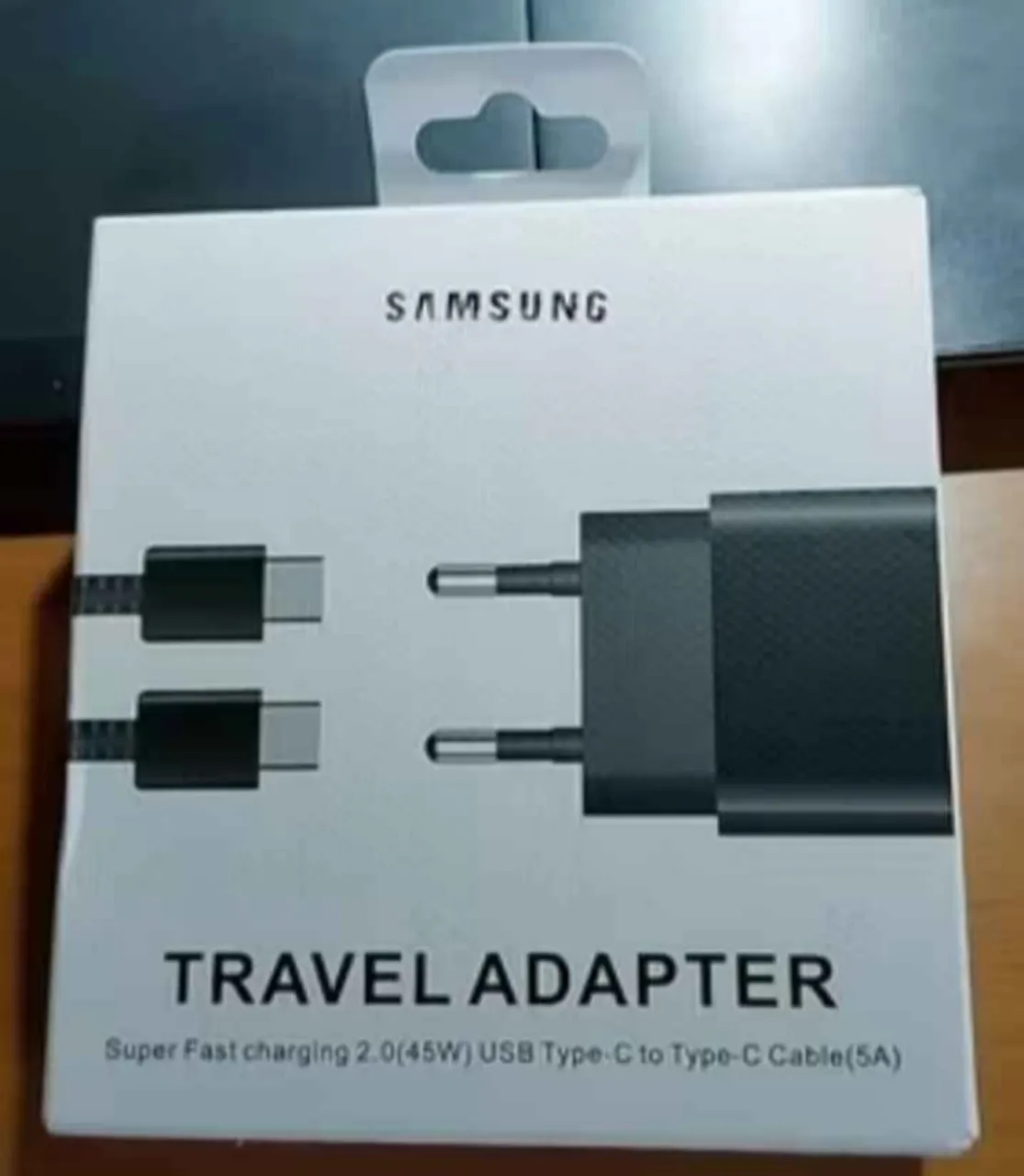 Carregador Samsung 45W Turbo Tipo C Para Tipo C