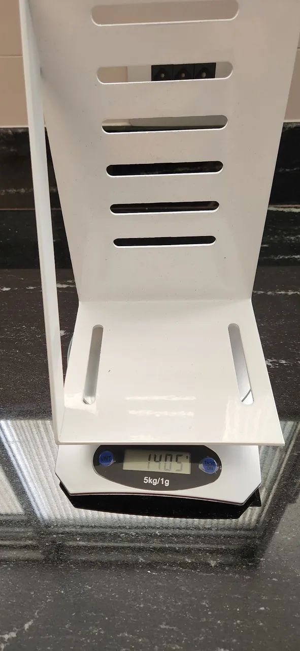 Suportes para prateleira em metal branco - Foto 6