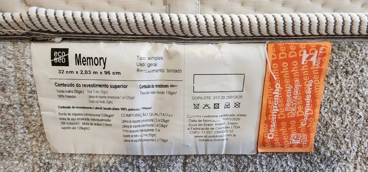 Colchão SOLTEIRÃO (Memory Gel) KINGSTAR - Foto 6