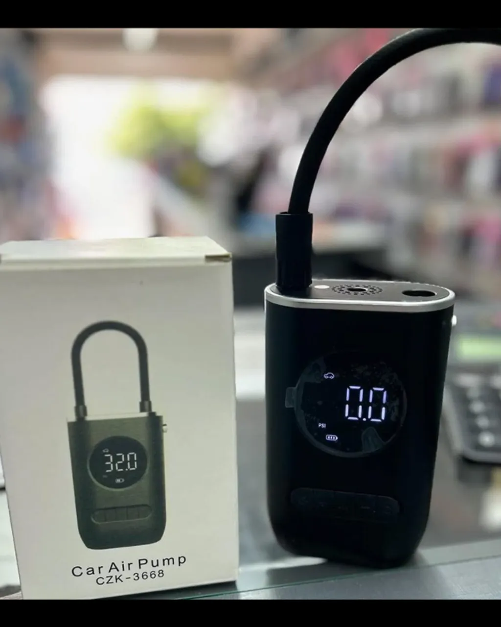 Compressor de Ar Portátil Digital para Carro, Moto e BIke Enviamos Para Todo MS