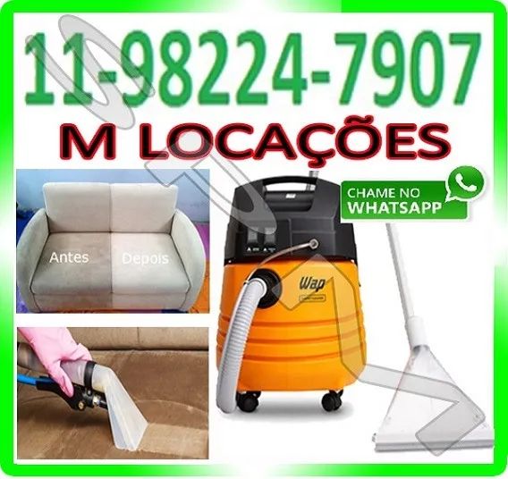 Aluguel Locação Extratora Maquina de lavar sofá e colchão