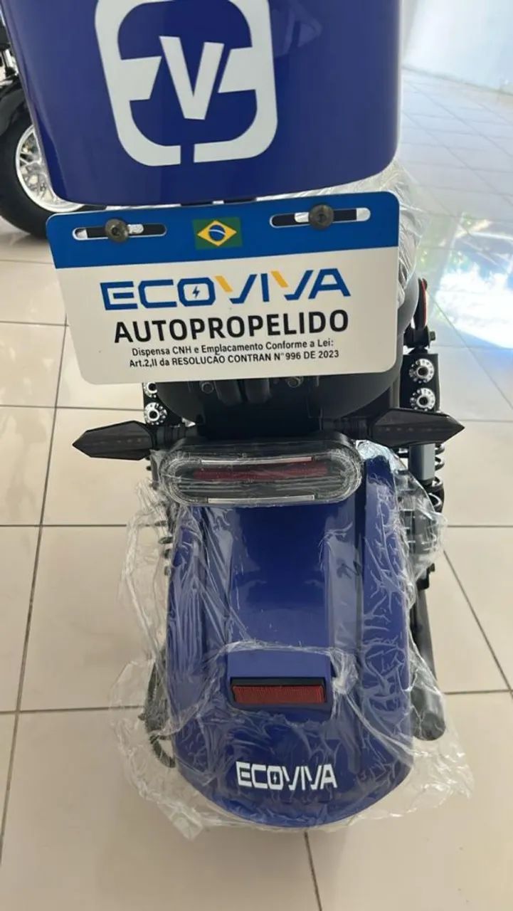 Scooter Elétrica HE-6 azul 1000W zero km - Foto 3
