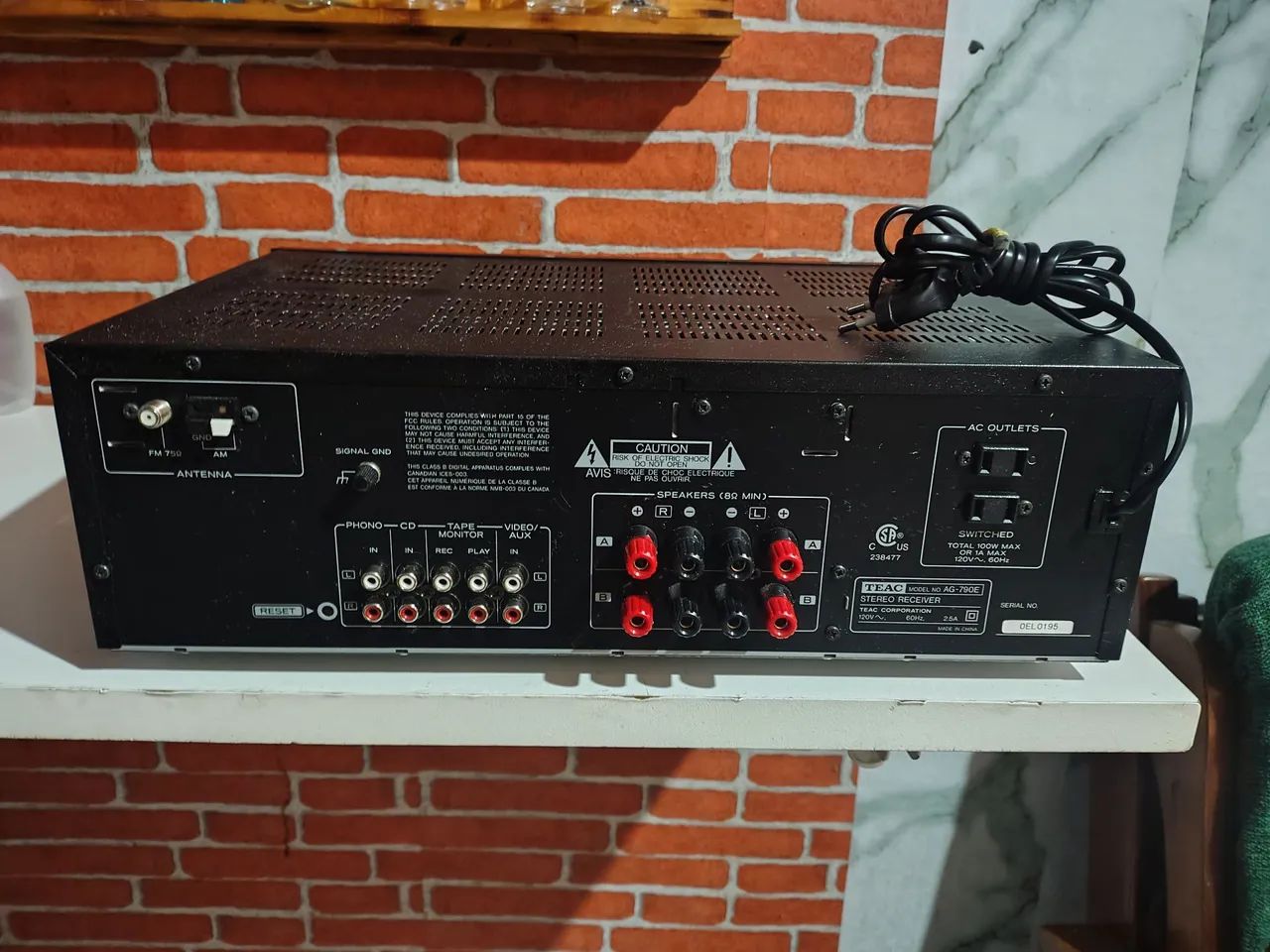Receiver Teac importado impecável 200 w leia a descrição
