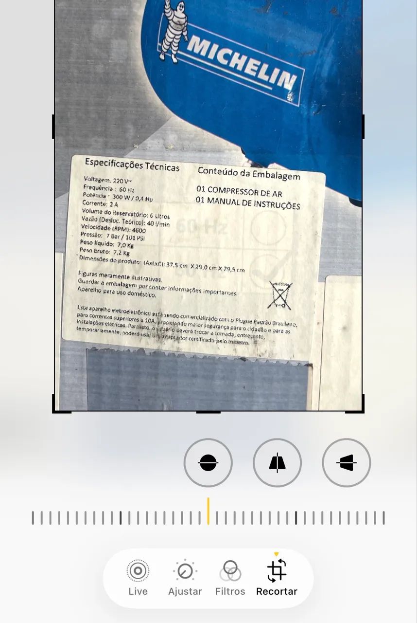 Compressor de Ar MBL 6 MICHELIN (HOBBY) - Foto 5