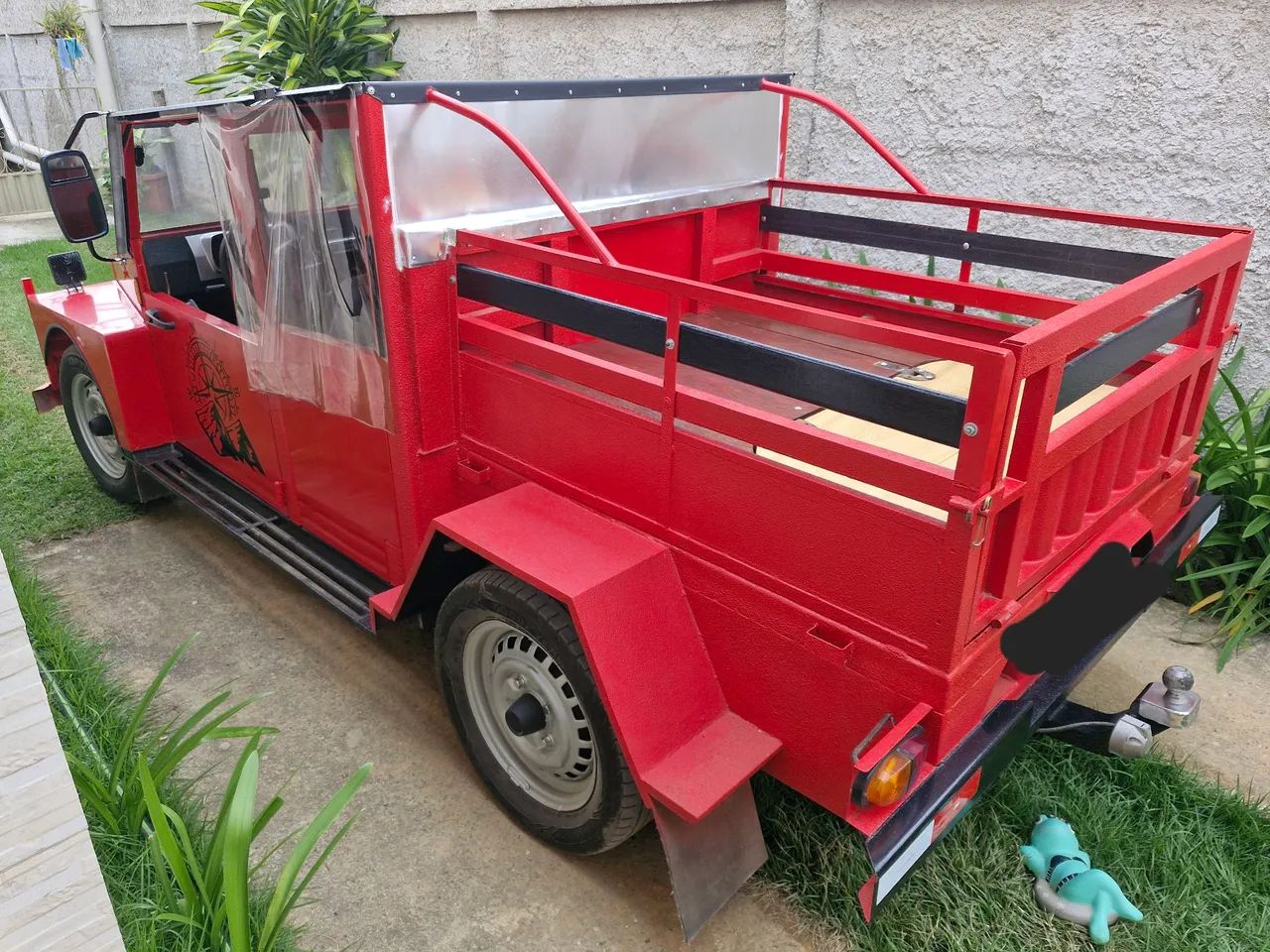 Carro Artesanal Vermelho - Design Único - Foto 5