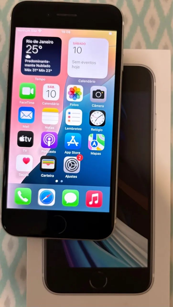 iPhone SE 2 geração 64Gb branco na caixa - Foto 3