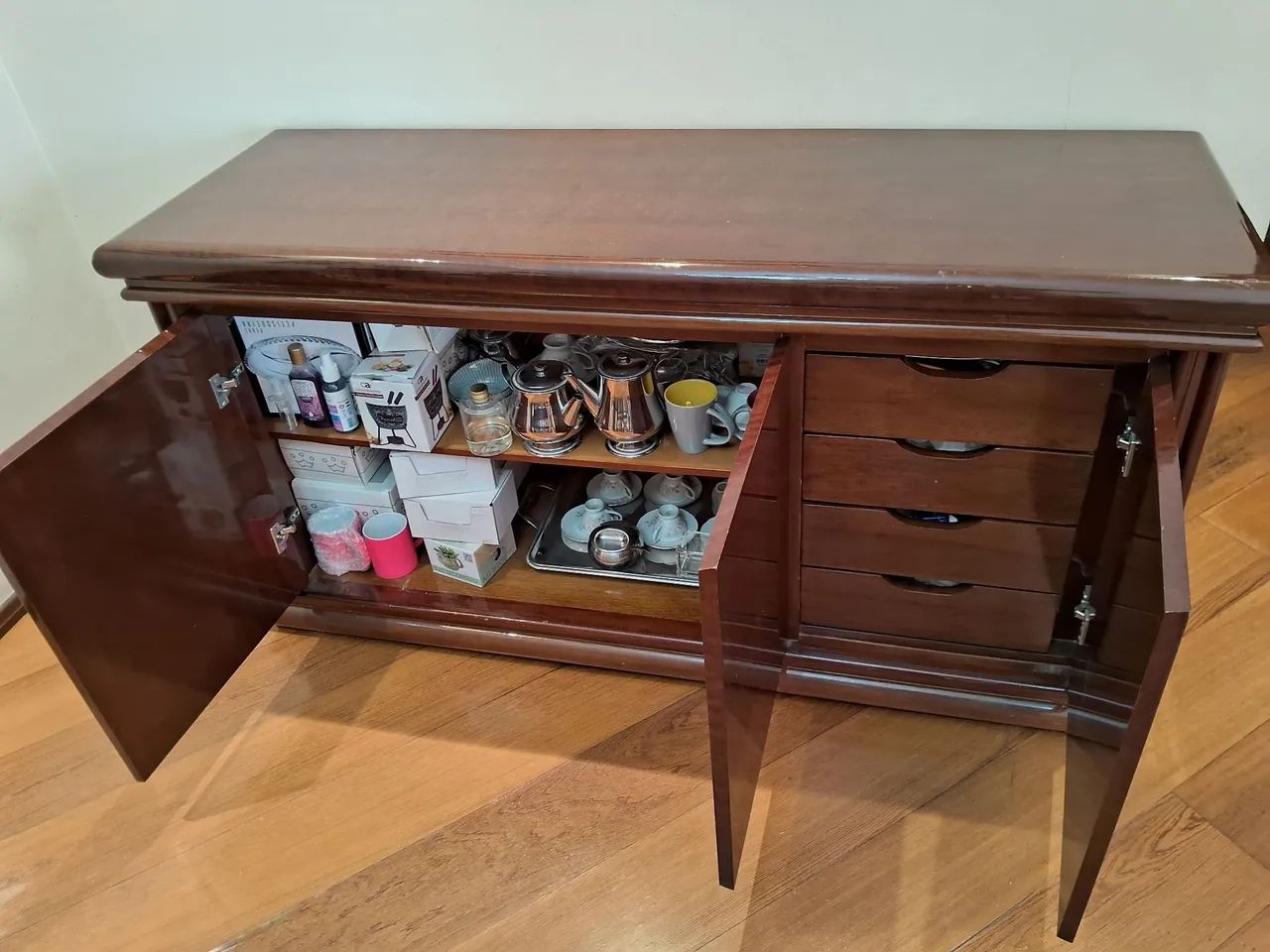 Buffet Sala de Jantar padrão mogno madeira maciça 64861555549058124