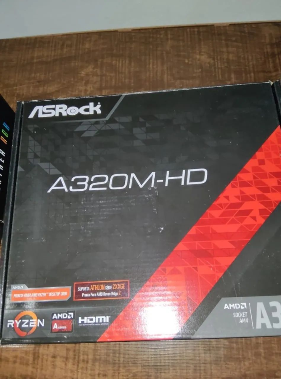 Placa Mae ASRock A320M-HD DDR4 Socket AM4 Chipset AMD A320
