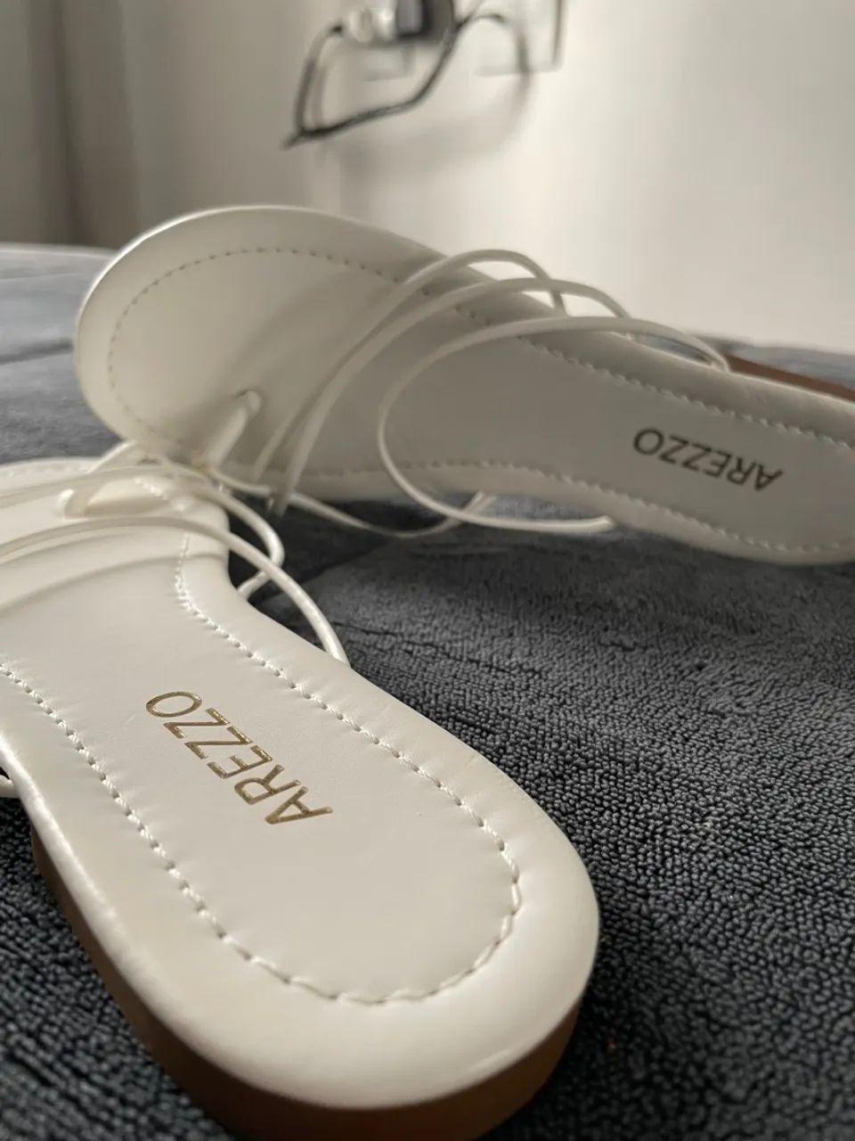 Rasteirinha Arezzo Branca - Nova Nr.34 - Original  - Foto 4