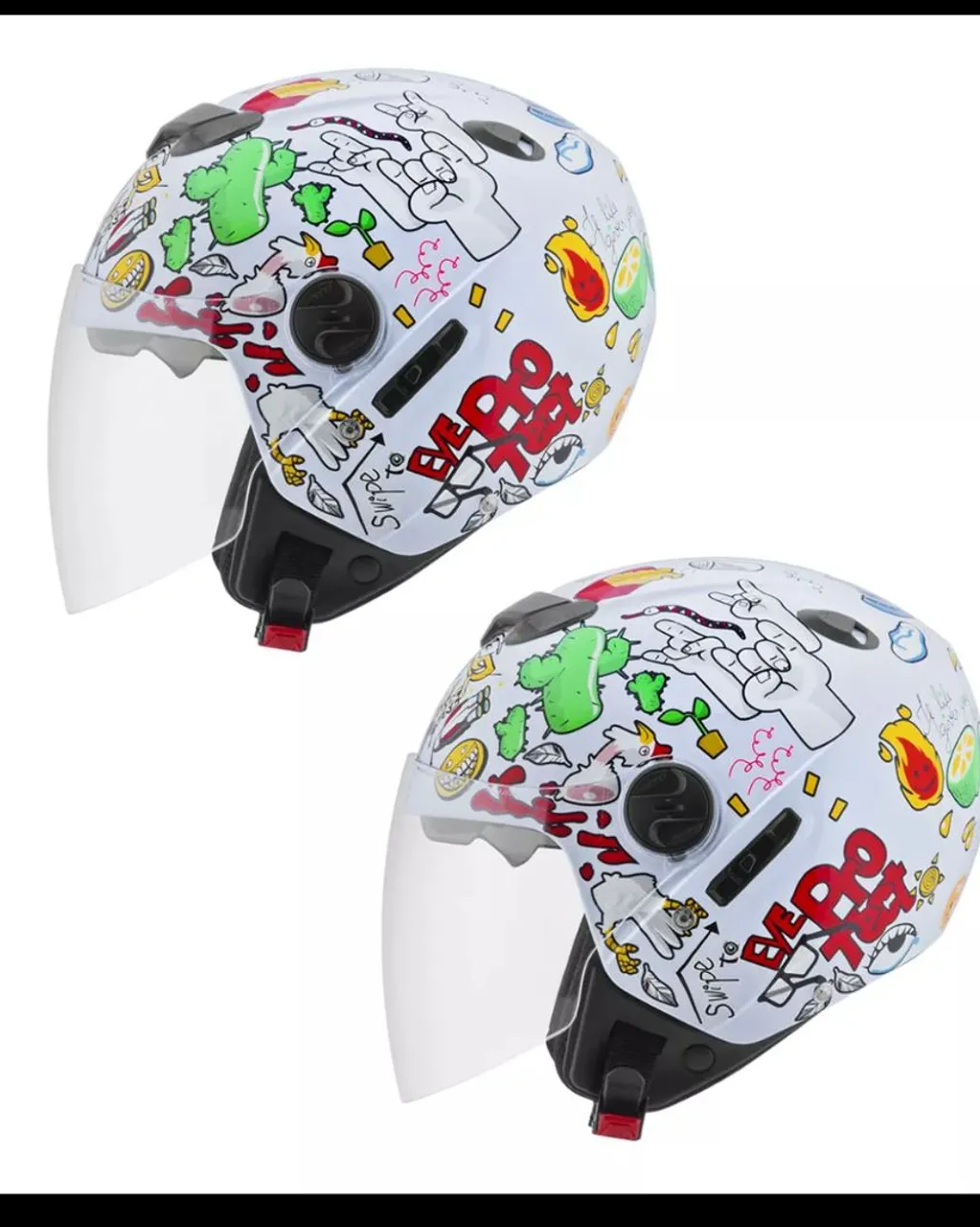 Capacete Motocicleta Street Art