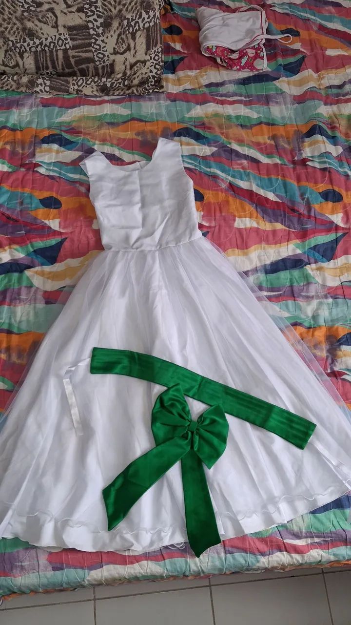 Vestido Branco Longo 12 Anos Vestido Longo Formatura Infantil