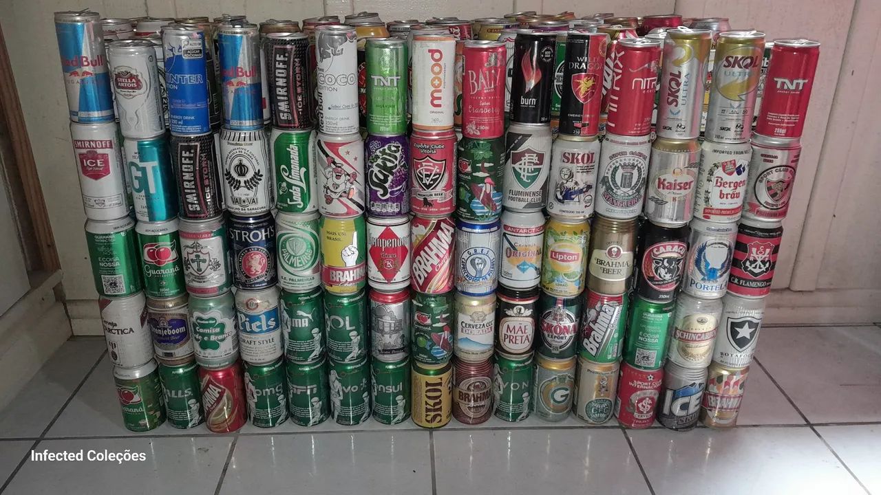 Coleção de latinhas