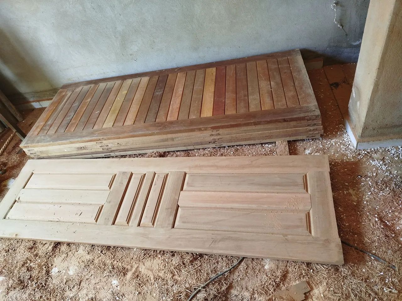 Porta de madeira maciça para banheiro  - Foto 2