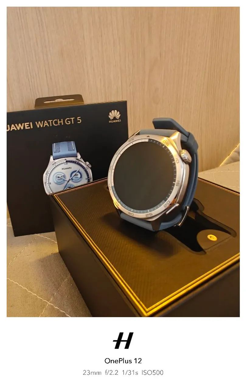 Huawei Watch GT 5 46mm Titanium Blue - Smartwatches - Graças