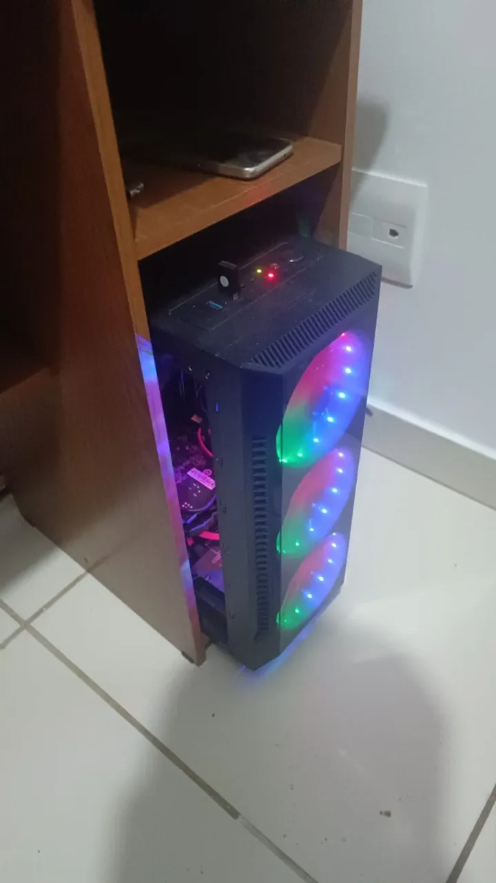 Computador PC i5 3470 16 GB RAM com Placa de vídeo RX580 SP Com Windows 10 Pro