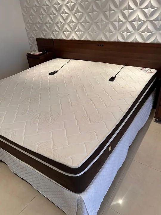 Cama Box Casal 1,93 x 2,03 com massageador elétrico  - Foto 2