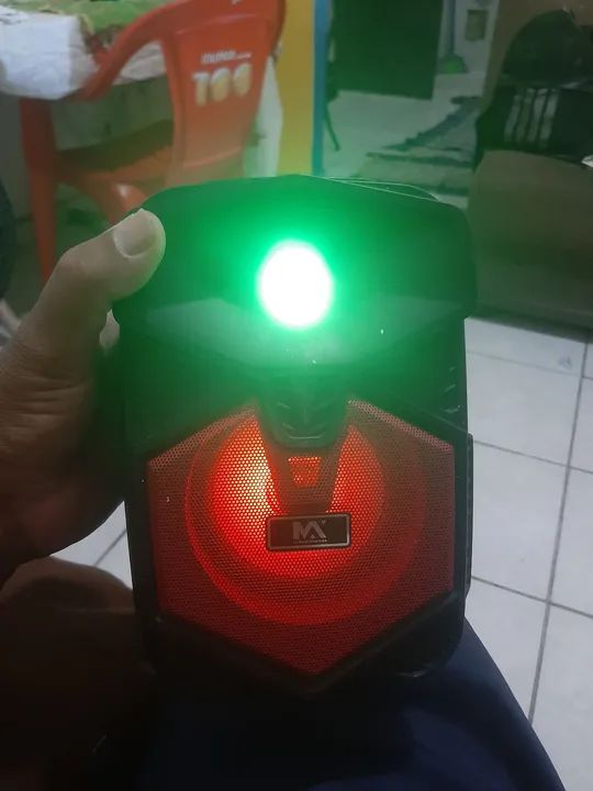 Caixa de Som Bluetooth com LED - Foto 2