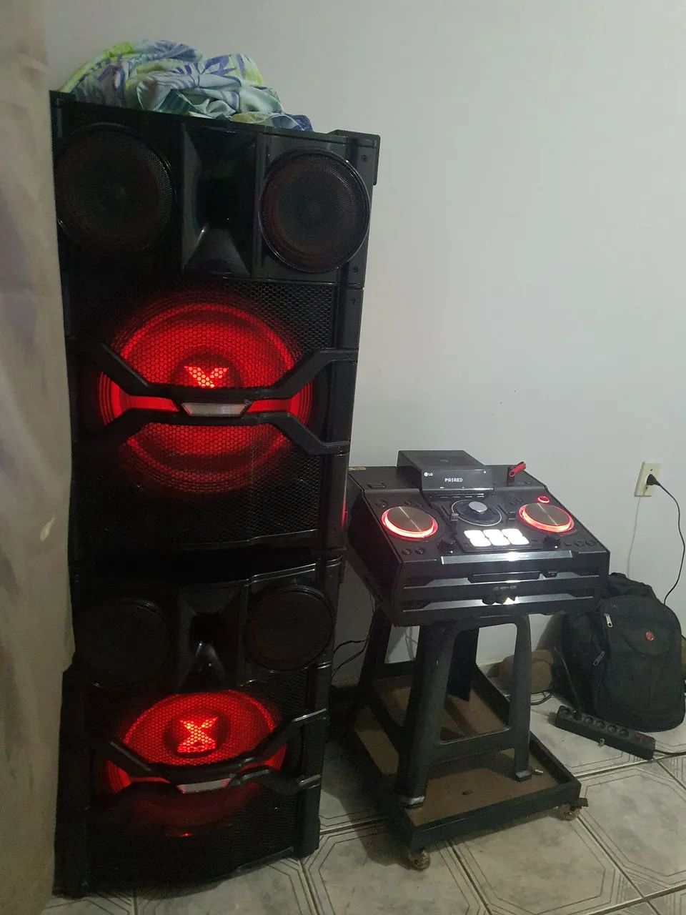 Som lg 9740 lindo super potente alto falantes de 15