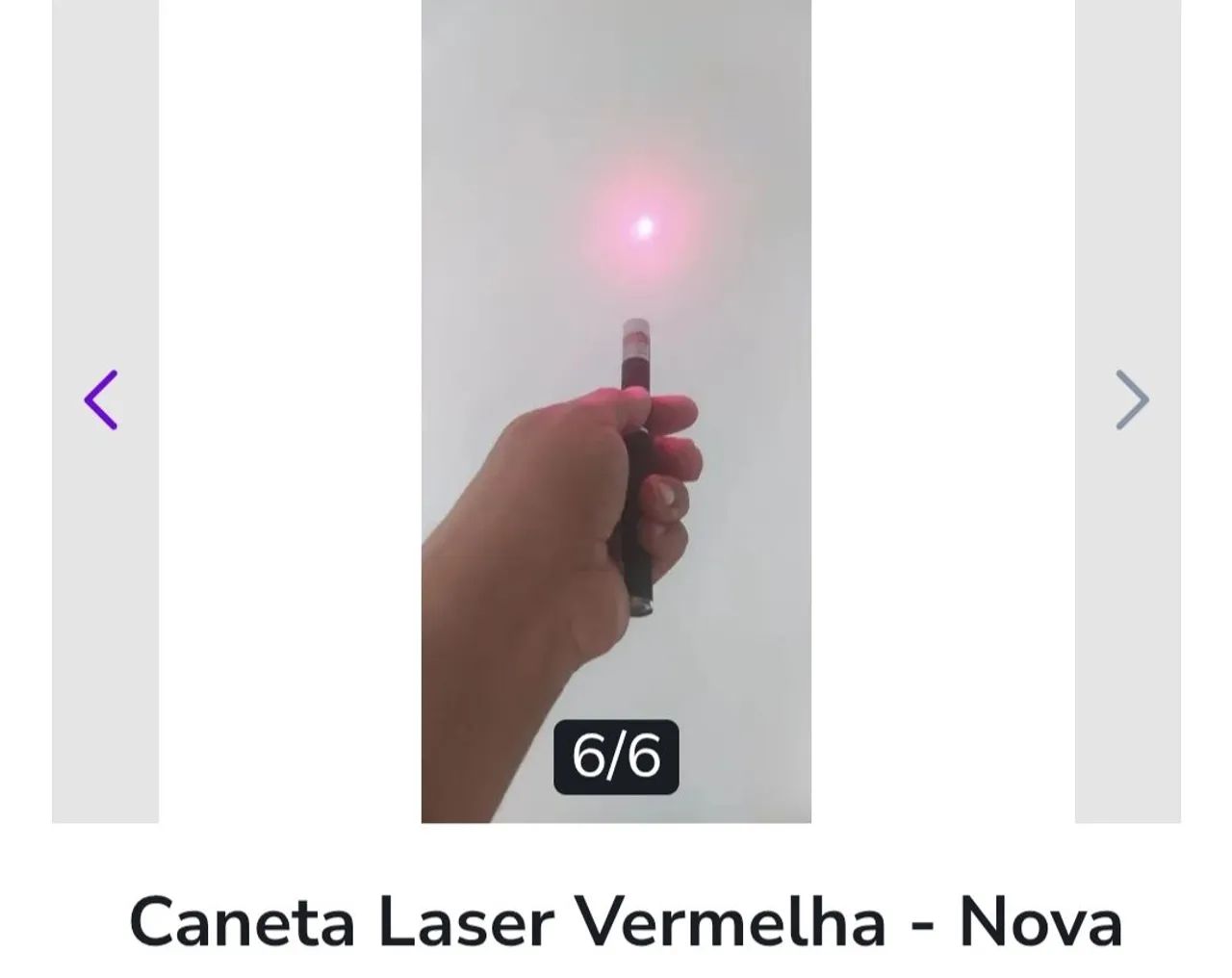 Caneta LASER vermelho - NOVA. - Foto 3