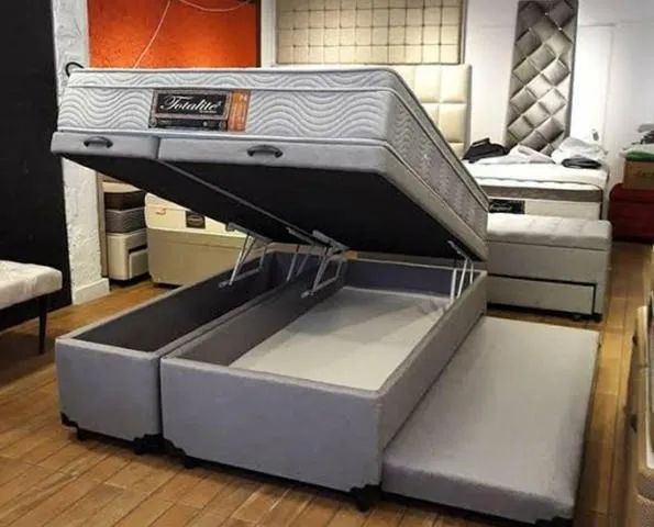 cama box bau com auxiliar casal 12x 179,00 