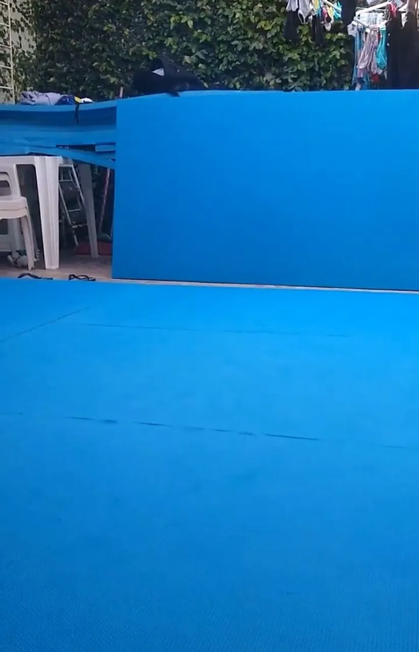 Tatame de proteção para exercícios