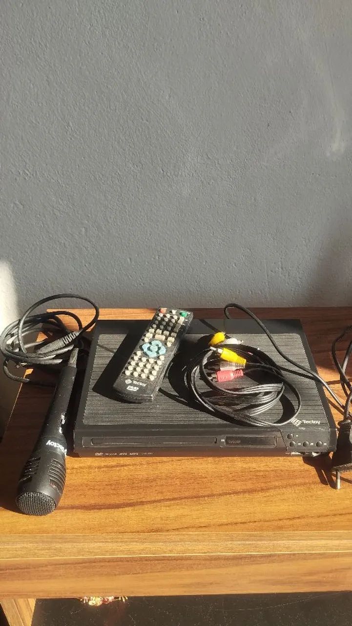 DVD Player TecToy + Microfone 