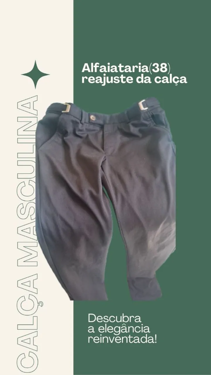 Calça Masculina Alfaiataria (38) - Elegância Reinventada