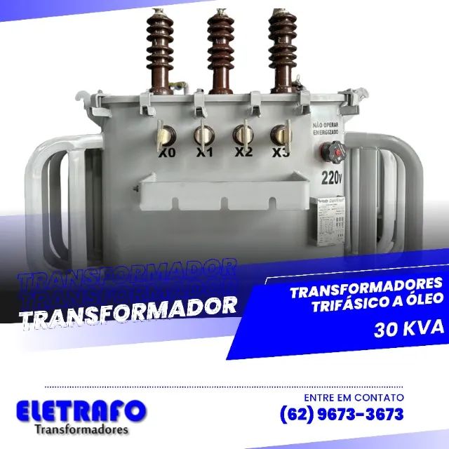 Transformador Trifásico a Óleo 30 kVA Potência na Medida Certa