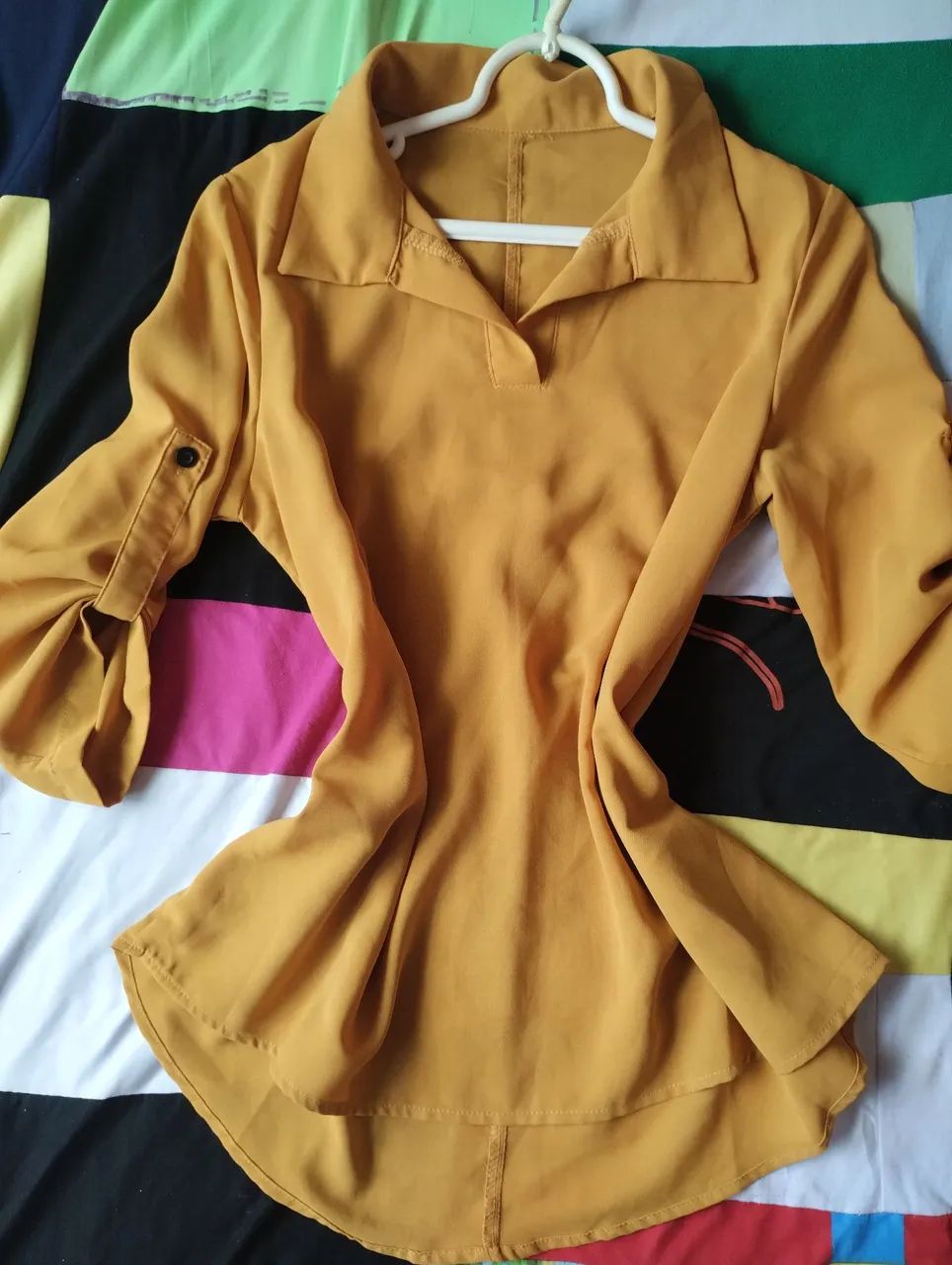 Camisa Feminina Amarela  - Foto 4