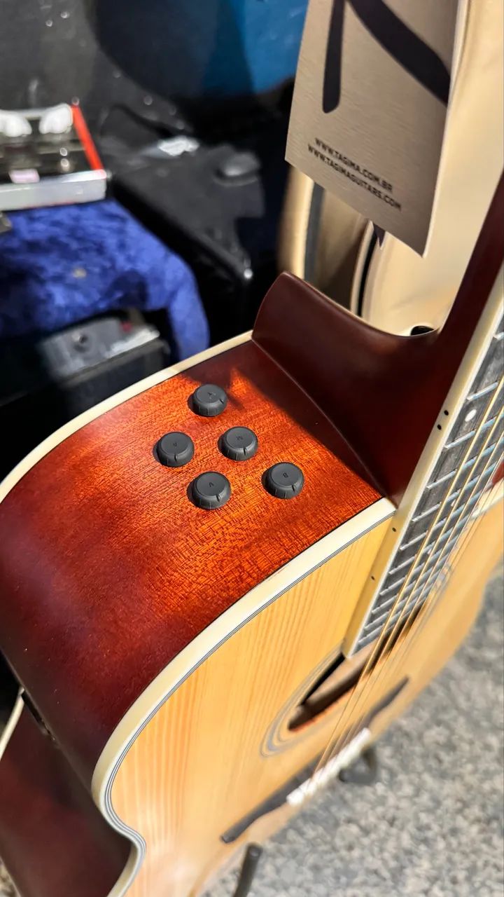 Violão Tampo maciço sólido Tagima Sunset com Bag - Foto 2