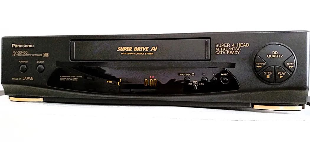Video Cassette VCR Panasonic Mod. NV-SD400 Usado com Defeito - DVD