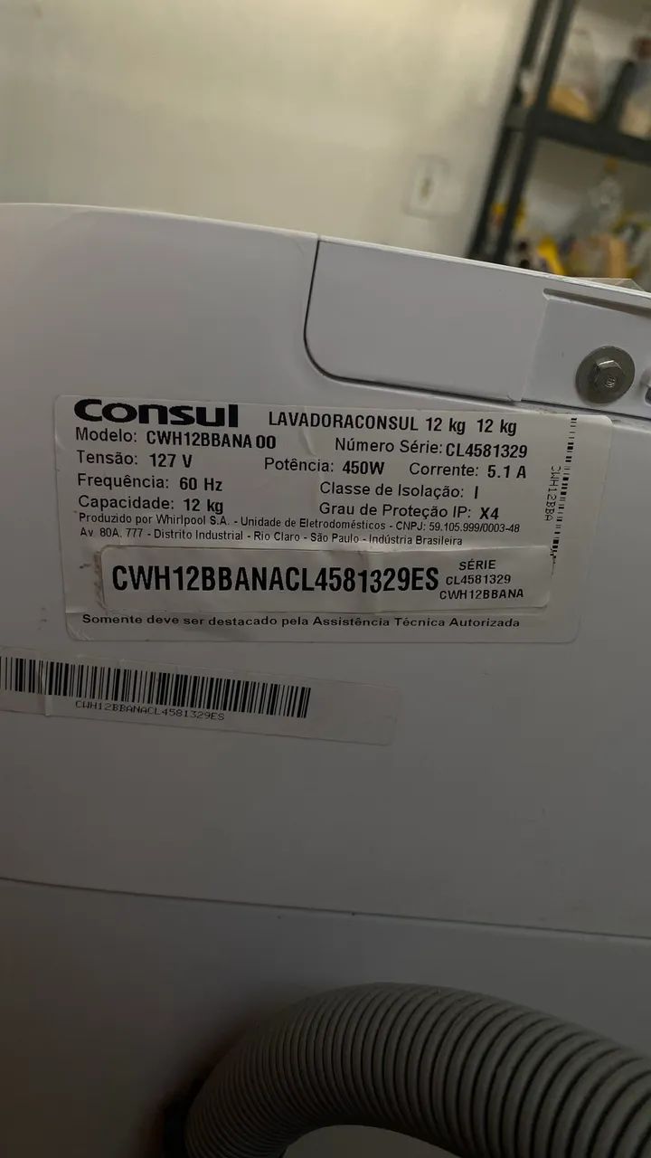 Máquina de lavar Consul CWH12BBANA (12KG)  - Foto 4