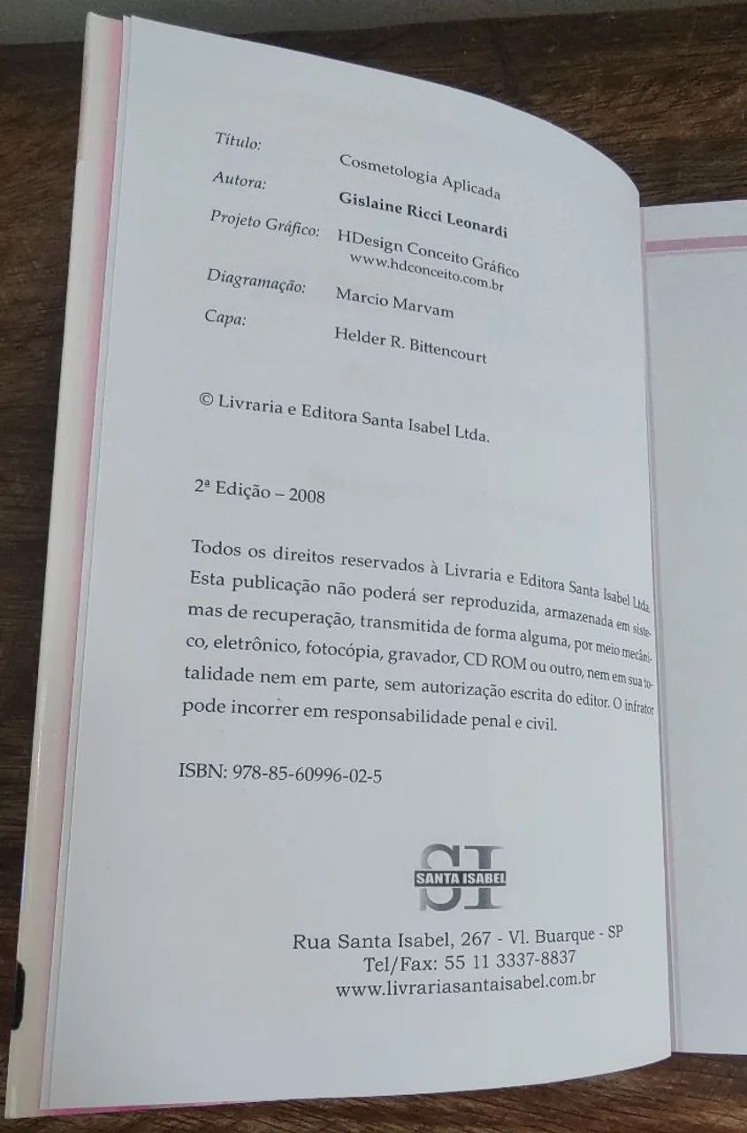 Livro Cosmetologia Aplicada  - Foto 5