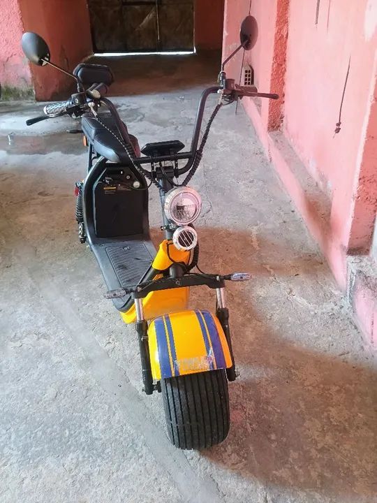 Scooter Elétrica  Amarela - X7 - Foto 5